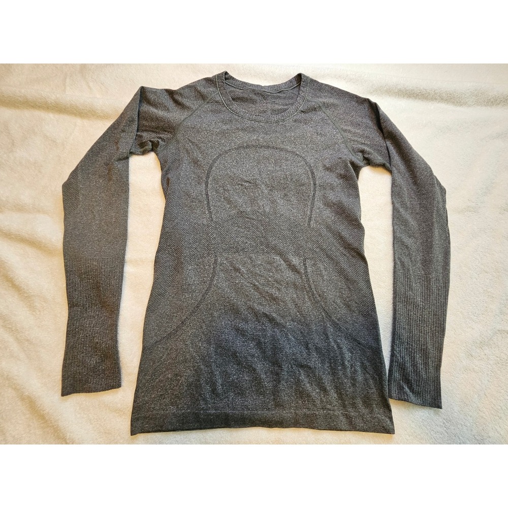 Lululemon Swiftly Tech Long Sleeve Crew Grey Heathered Size 6